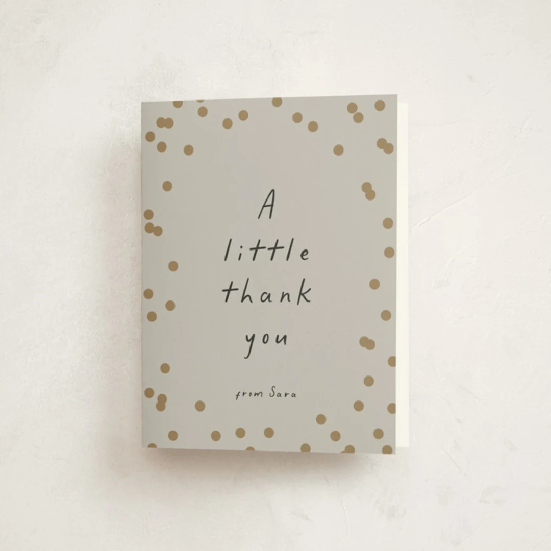 Simple Confetti Thank You Cards