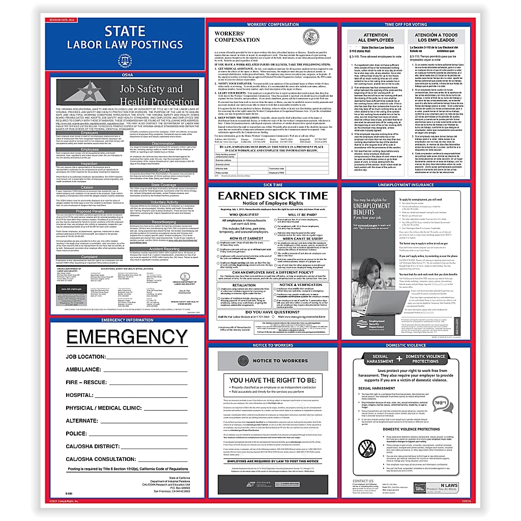Complyright State Labor Law Poster English Rhode Island