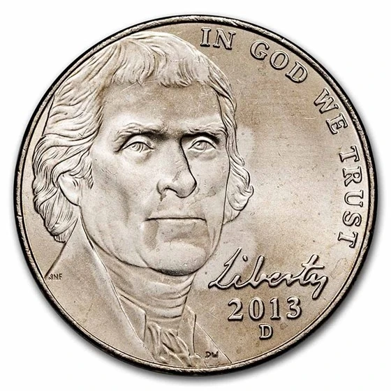 2013-d Jefferson Nickel Bu