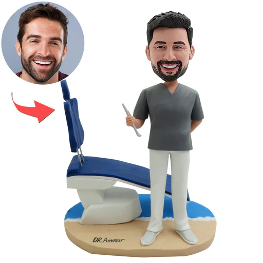 Custom Dentisit Bobblehead Personalized Gift - 15cm(6in)/stationary Head/faster Sculpting