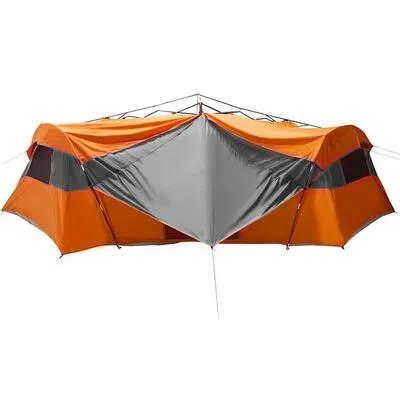 Vidaxl Inner Tent With Roof Grey And Orange 520 X 520 X 190 Cm Taffeta