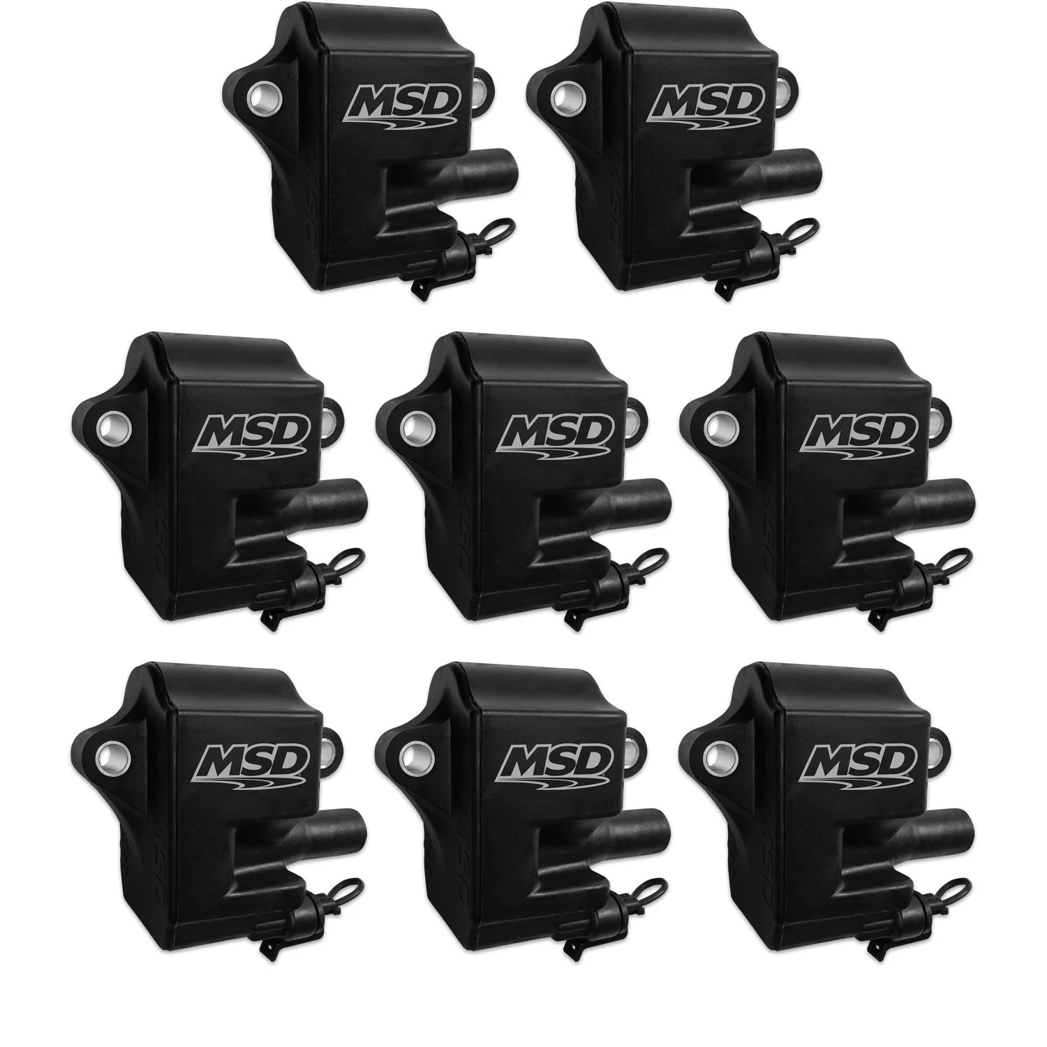 Msd Ignition Coil - Pro Power Series - Gm Ls1/ls6 Engines - Black - 8-pack