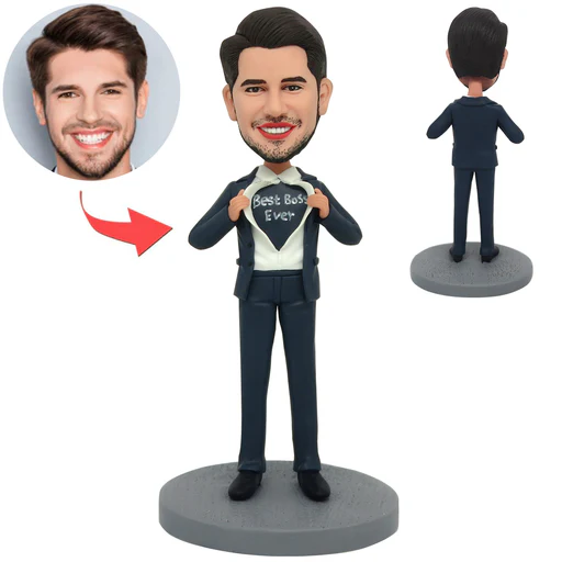 Custom Bobblehead Best Boss Ever - 15cm(6in)/stationary Head/faster Sculpting