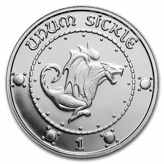 Harry Potter 1 Oz Silver Currency: Gringotts Sickle Round
