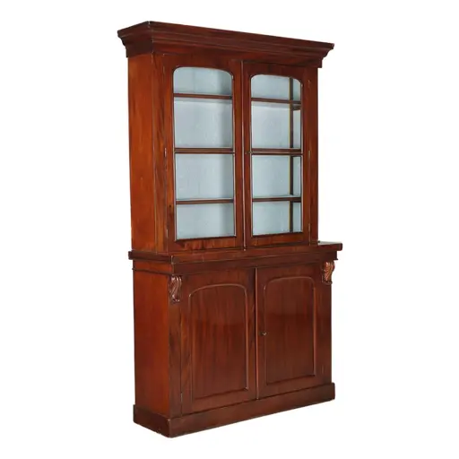 Victorian Mahogany Display Bookcase