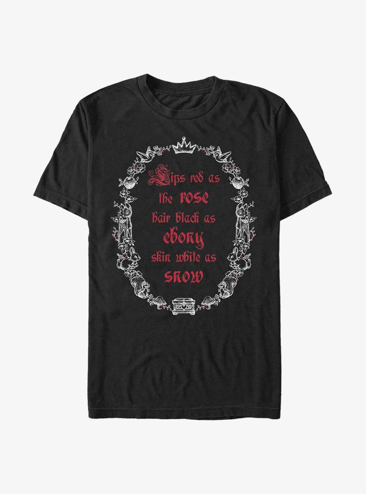 Disney Snow White And The Seven Dwarfs Black As Ebony T-shirt