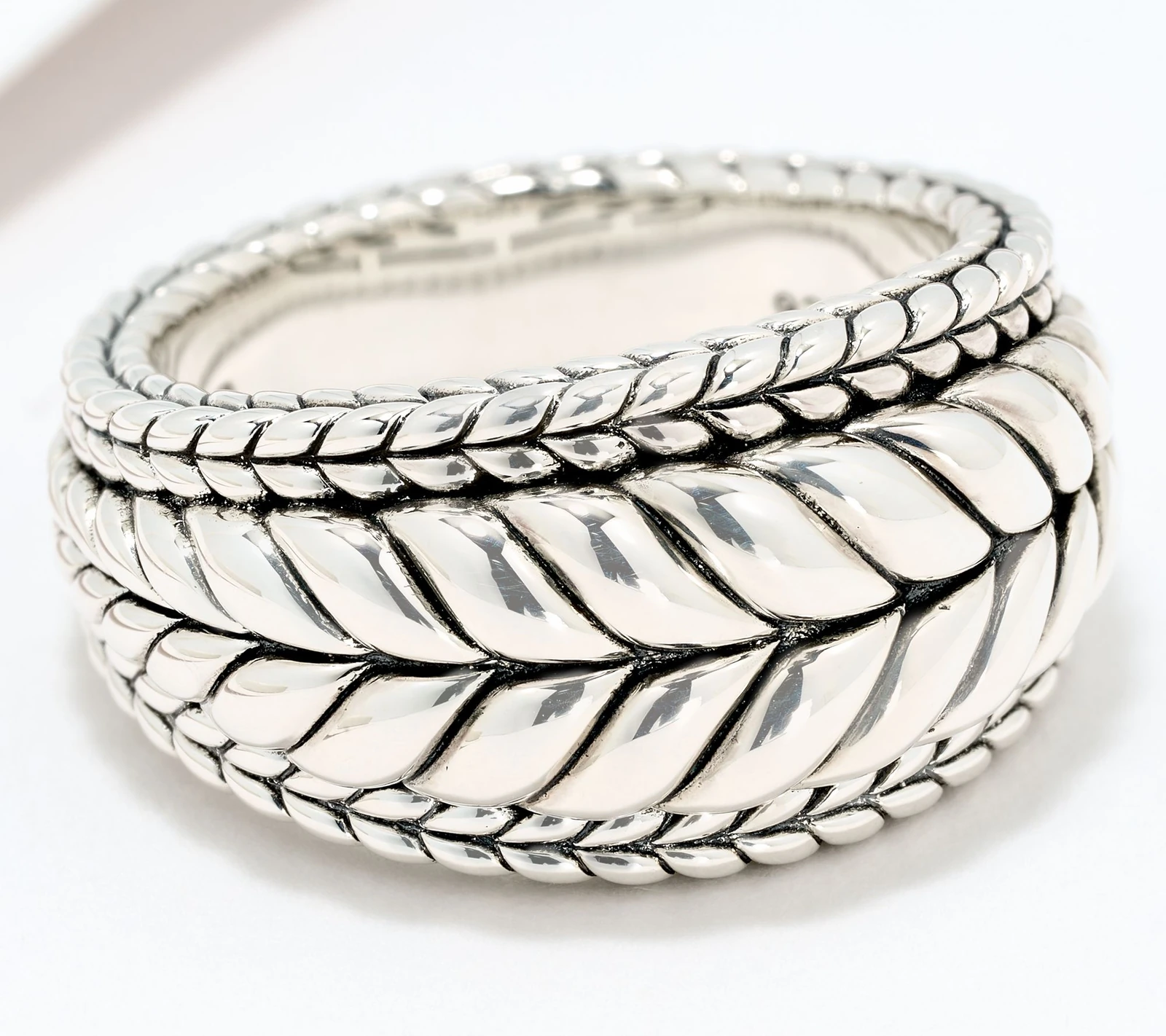 Jai Sterling Silver Basketweave Ring