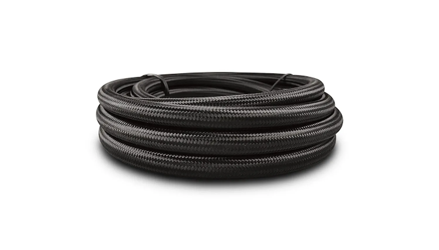Vibrant Performance Ptfe Lined Black Nylon Braided Flex Hose [-4 An, 20 Ft. Roll]