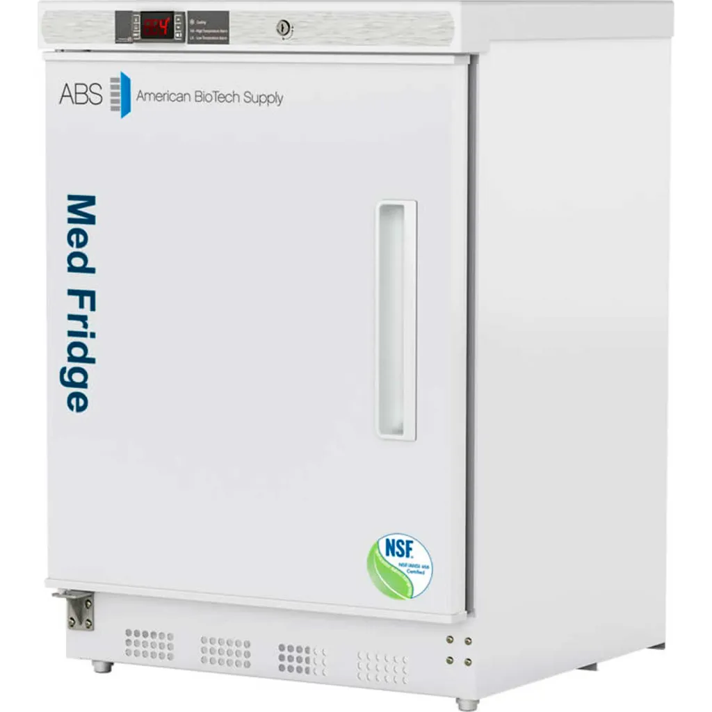 Abs Undercounter Vaccine Refrigerator, 4.6 Cuft, Left Hinged, Nsf Certified