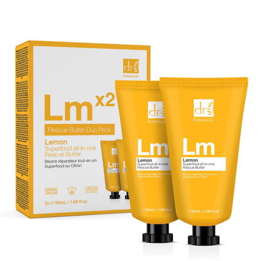 Dr Botanicals Lemon Superfood All-in-one Rescue Butter Duo Pack 100ml