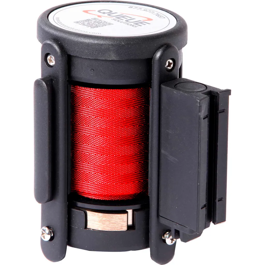 Replacement Cassette For Queuemaster & Safetymaster Belt Barriers, 8-1/2' Red Belt