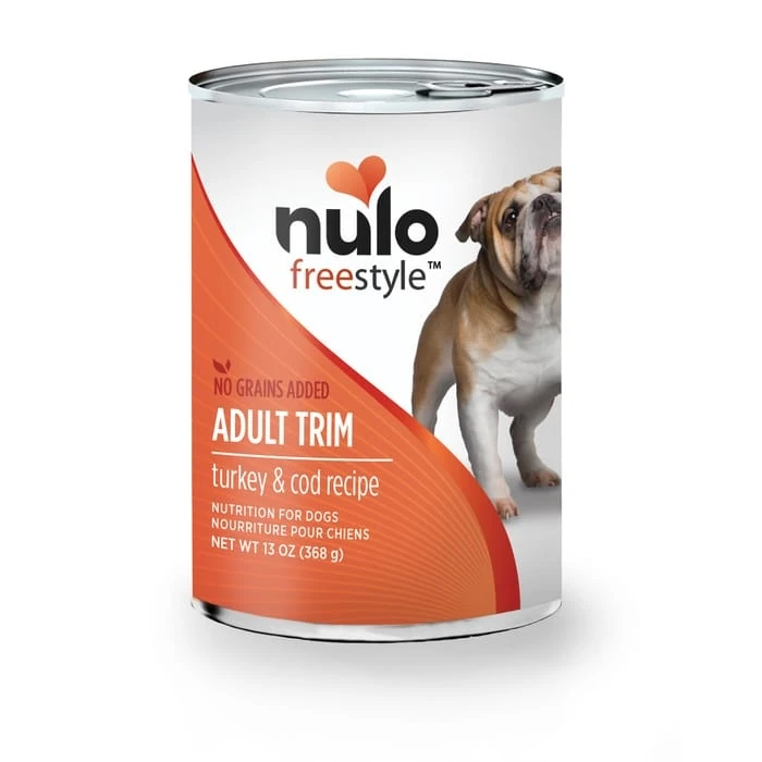 Nulo Freestyle Turkey & Cod Pate Adult Trim Dog Food 13 Oz Cans Case Of 12