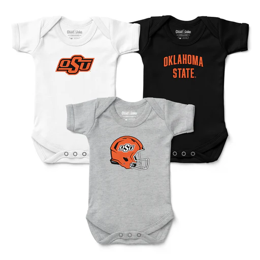 Oklahoma State Cowboys 3-pack Bodysuit