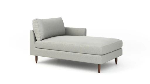 Crowd Pleaser Chaise (chaise 37" X 63", Left Facing) - Customer Own Materials/espresso (tapered)