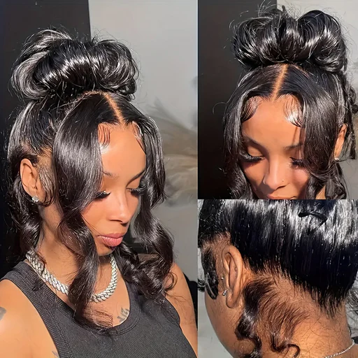 24''=$188.88 | Hairsmarket Invisi Strap Snug Fit 360 Transparent Lace Front Wig Bleached Knots Pre Cut Lace