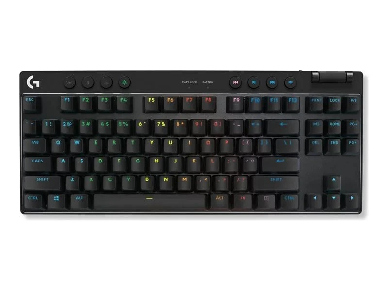 Logitech G515 Lightspeed Tkl Wireless Mechanical Linear Gaming Keyboard, Black