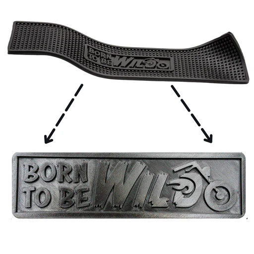 Ready To Ship Bar Mats - Born To Be Wild