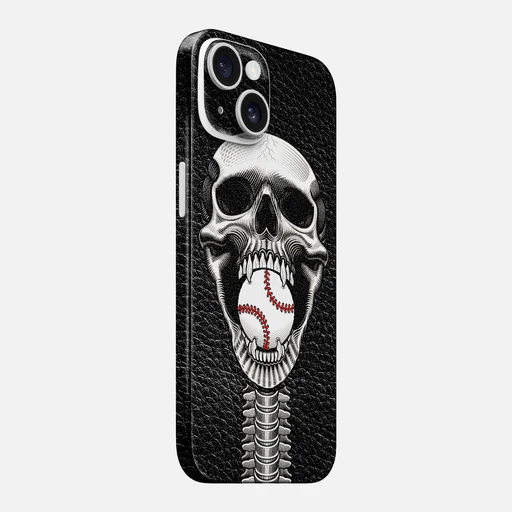 Baseball Skull Skin For Iphone - Iphone 15 Plus