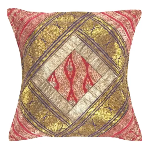 Pasargad Dc Sari Silk Square Pillow Case