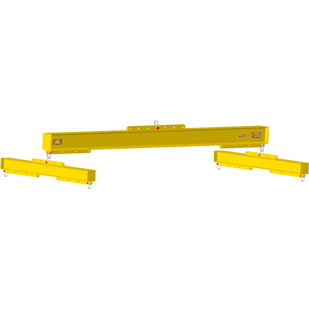 M&w 84-120" Economy H-beam Adjustable Length, Yellow, 126"l X 40"w X 36"h, 455lbs, 4000 Lb. Capacity