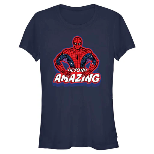 Junior's Marvel Spider-man Beyond Amazing Spidey Pose Beyond T-shirt