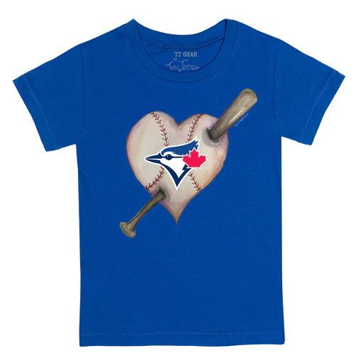 Toronto Blue Jays Heart Bat Tee Shirt - 24m/royal Blue