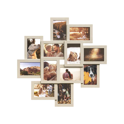 Cadre Photo Pour Image 10 X 15 Cm Beige Naturel