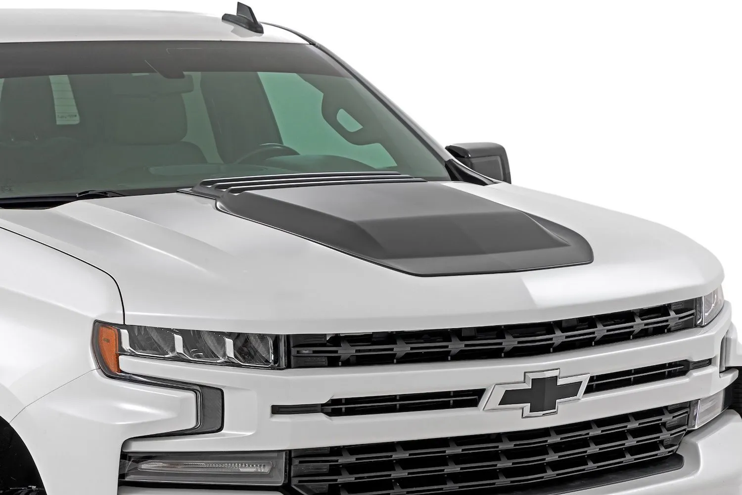 Rough Country Hs10010-gb8 Hood Scoop, Gb8 Mosaic Black, 2019-2024 Silverado 1500