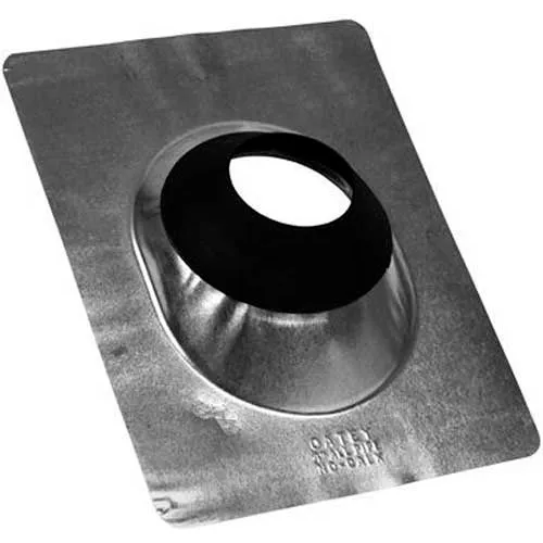 Oatey 11879 4" Galvanized No-calk Roof Flashing 15"l X 12"w Base - Pkg Qty 12