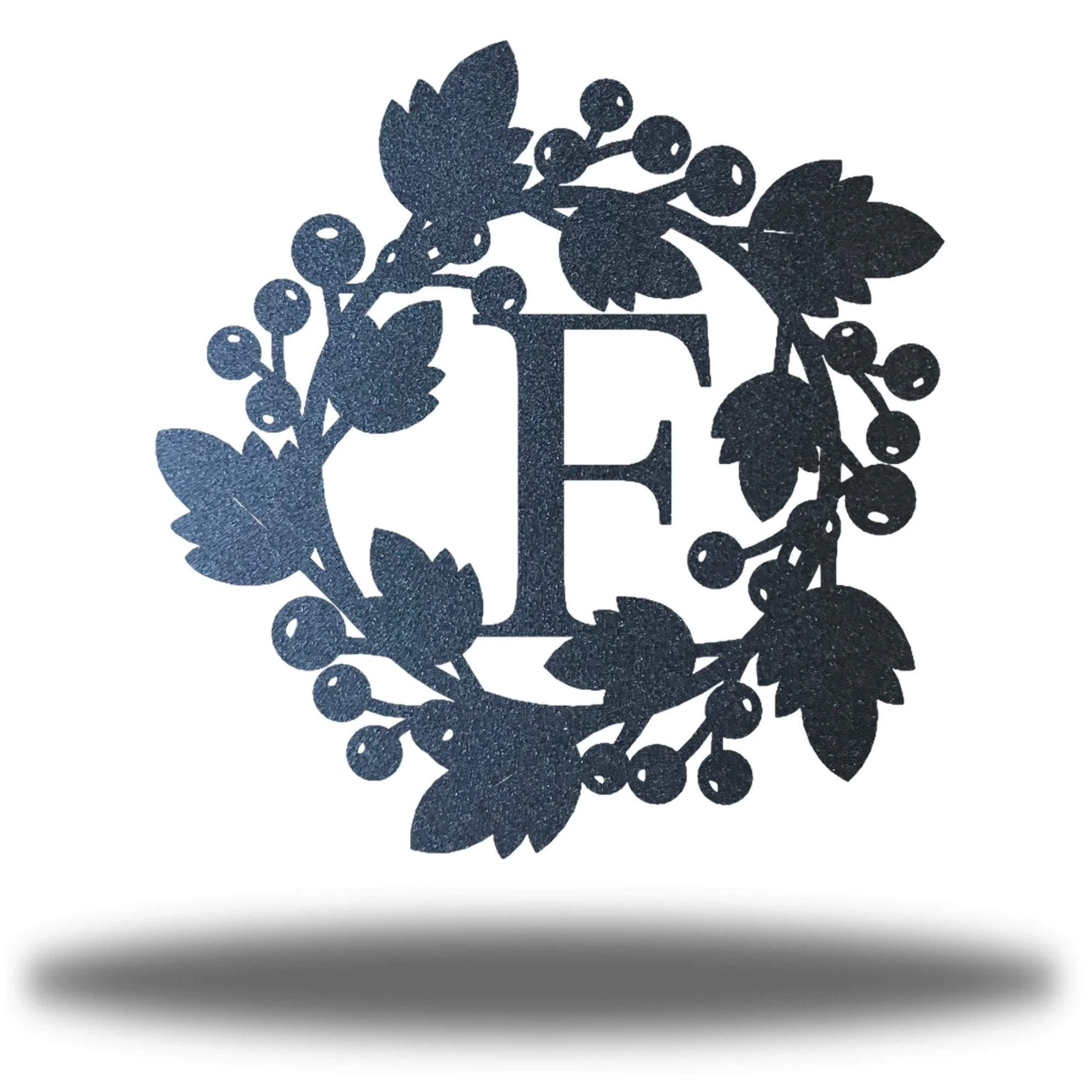 Fall Wreath Monogram - White/yes (+$5)