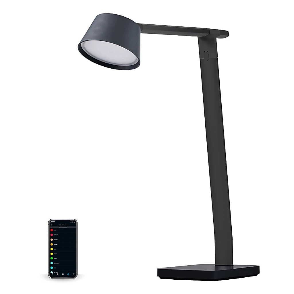 Black+decker Verve Designer Series Smart Led Desk Lamp With Wireless Charging, 17-3/8"h, Black