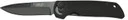 Camillus 19637 Cuda Mini 3 Fold Drop Point Plain Black Carbonitride Titanium Aus-8a Ss Blade, Black Textured G10 Handle, Knife