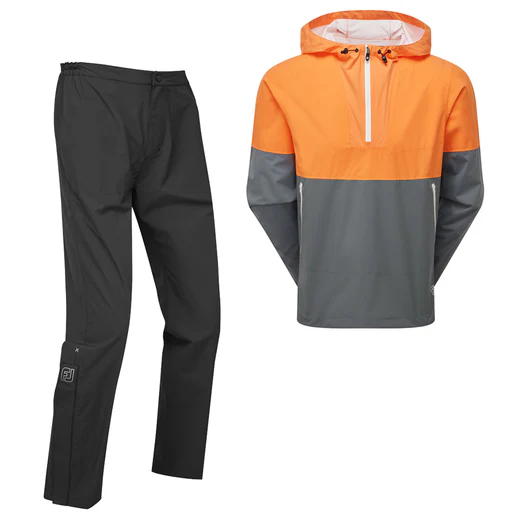 Footjoy Hydrolite X Waterproof Hoodie Suit - Solar/basalt/black