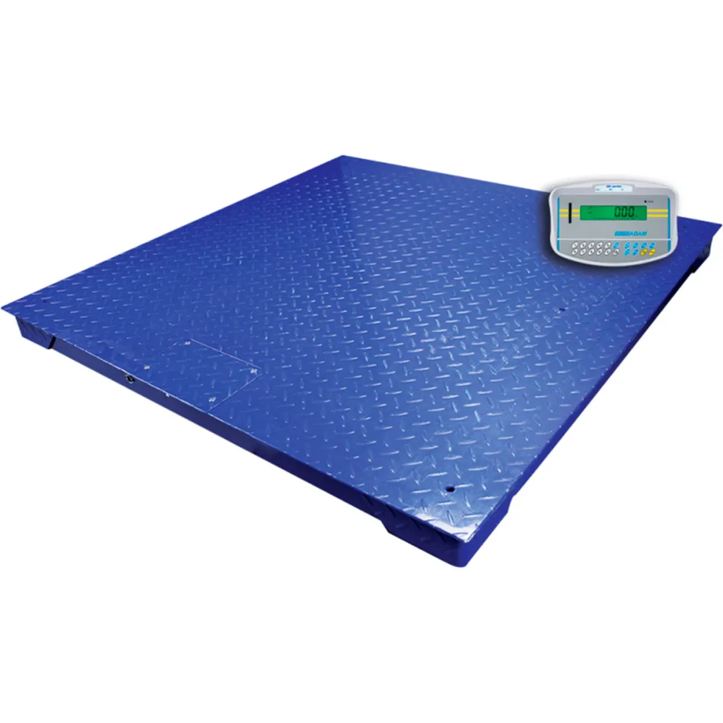 Adam Equipment Pt11m Series Ntep Platform Scale W/gkam Lcd Indicator, 4'x4', 2,500 Lb X 0.5 Lb
