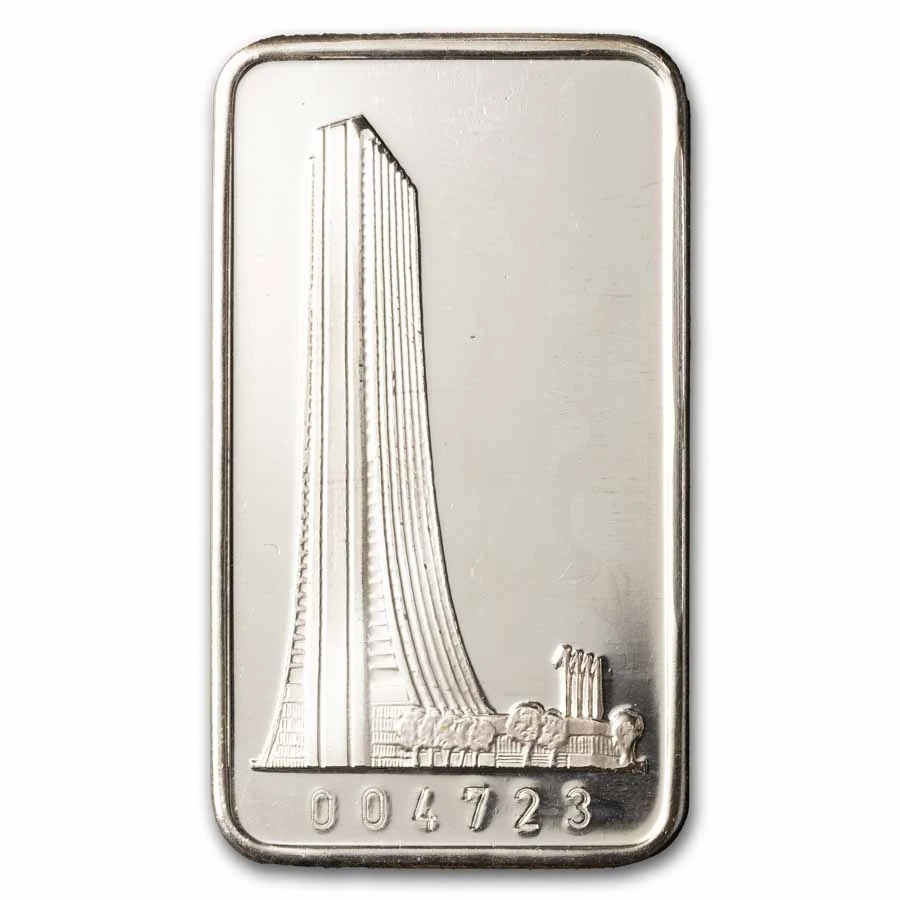 1 Oz Silver Bar - 1st National Bank Of Chicago