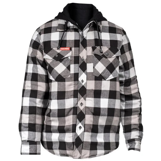 Hard Yakka Men Quilted Flannel Shacket - Grey