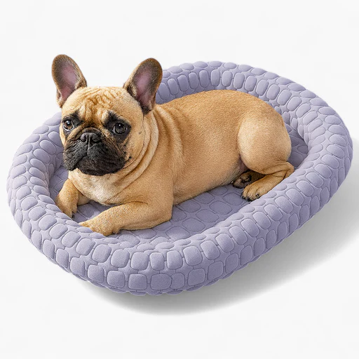 Frostipad French Bulldog Summer Bed – Non-slip Ice Silk Orthopedic Mat - White/xl