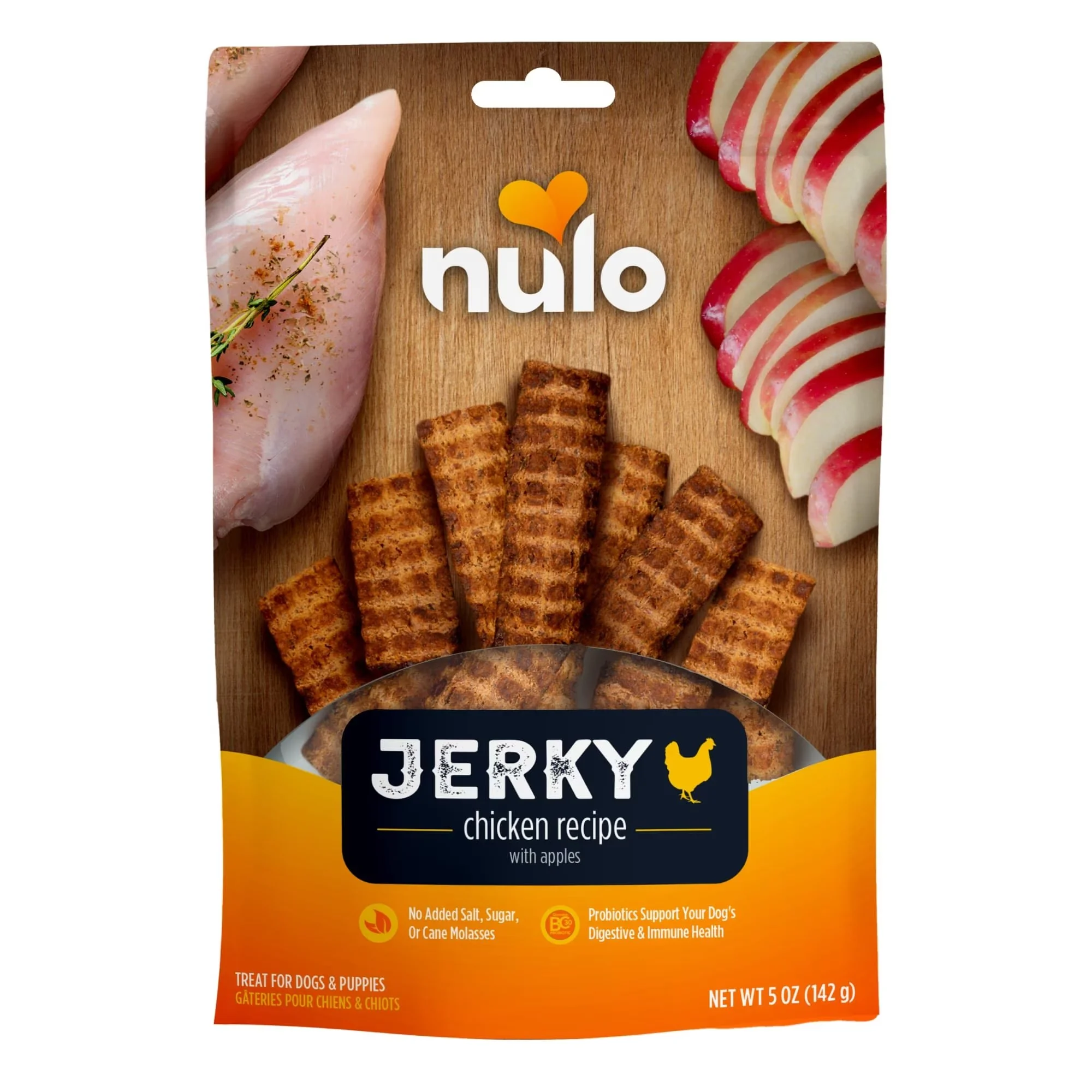 Nulo Premium Grain-free High Protein Jerky Strips Dog Treats, 5-oz Bag