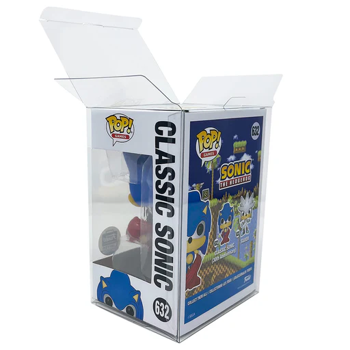 Ecotek Protectors Compatible With Funko Pop- 4" Inch Vinyl Figures Strong, Crystal Clear Case, Heavy Duty Acid Free W/protective Film & Locking Tab - 0.36mm - 20 Pack