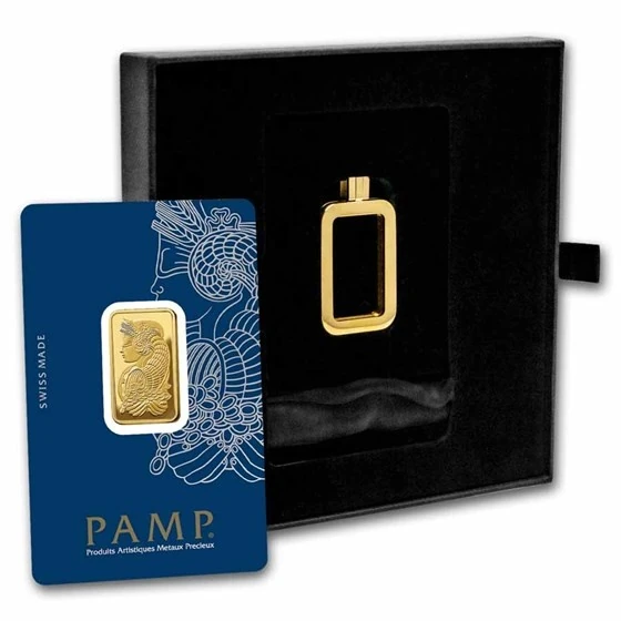 10 Gram Gold Bar Pamp Lady Fortuna With Frame