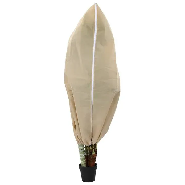Frost Protection Plant Fleece Covers 5 Pcs Beige 1.8 X 1.2 M