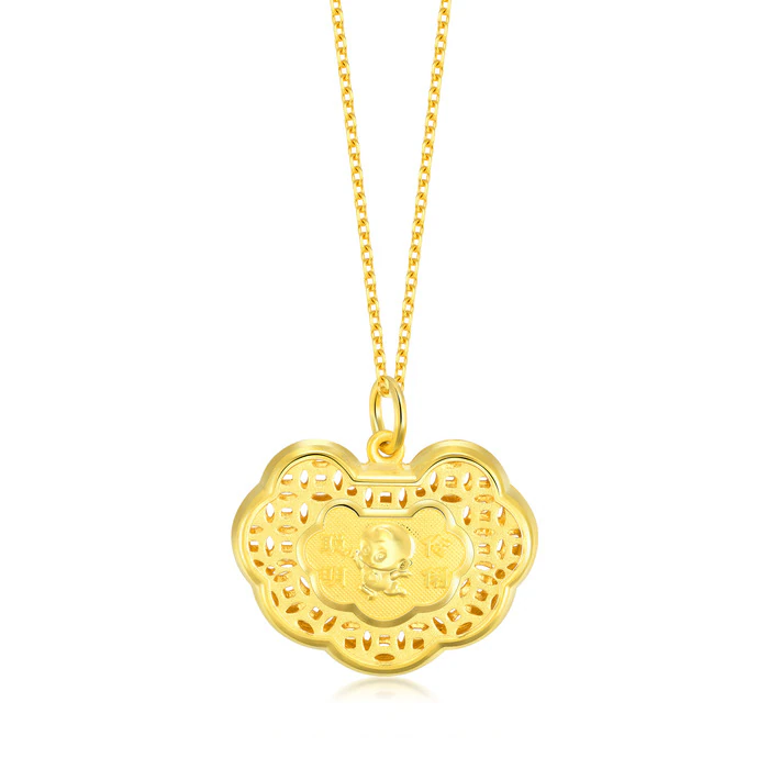 'new Born' 999.9 Gold Pendant
