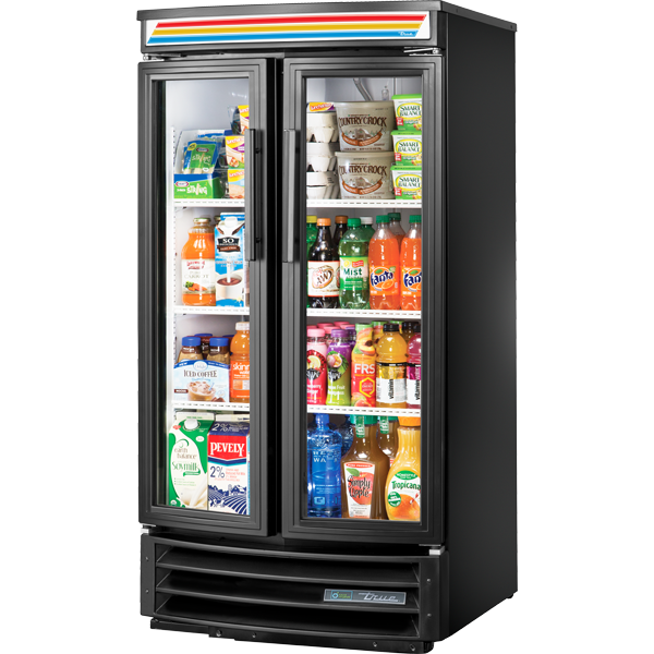 Gdm-14rf-hc-ld Swing Door Radius Front Refrigerator With Hydrocarbon Refrigerant And Led Lighting