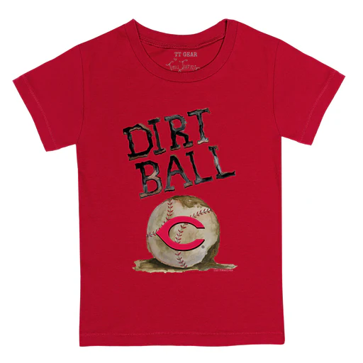 Cincinnati Reds Dirt Ball Tee Shirt - 12m/red