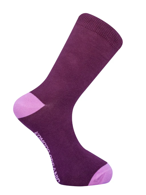 Punchy - Gots Organic Cotton Socks Plum