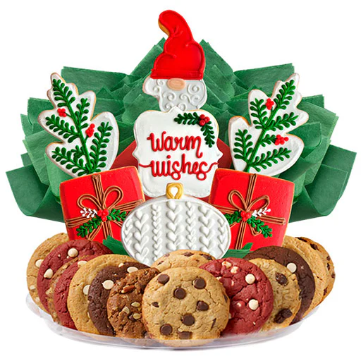 Warm Holiday Wishes Boutray™ - 5 Cookie/1 Dozen