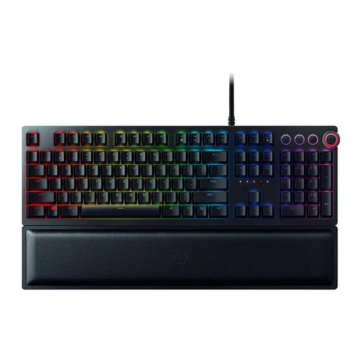 Razer Huntsman Elite Opto Mechanical Gaming Keyboard Light And Clicky Optical Purple Switches