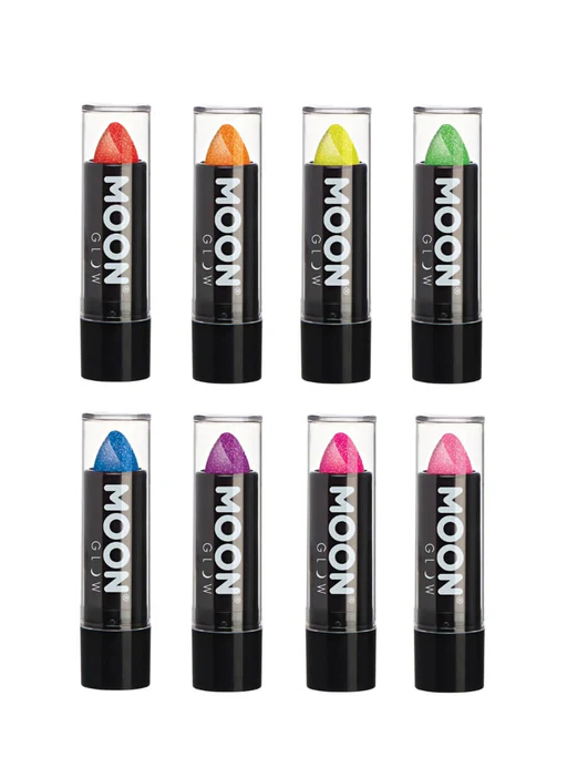 Moon Glow Neon Uv Glitter Lipstick - Orange