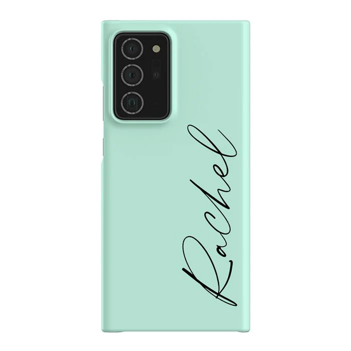 Personalised Pale Green Name Samsung Galaxy Note 20 Ultra Case - Standard Case