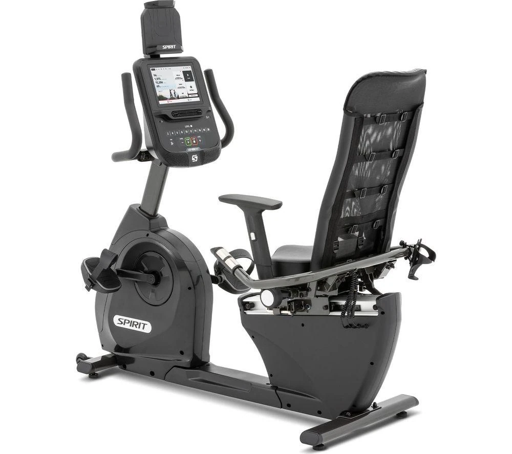 Spirit Xbr55 Ent Smart Bluetooth Recumbent Exercise Bike - Black
